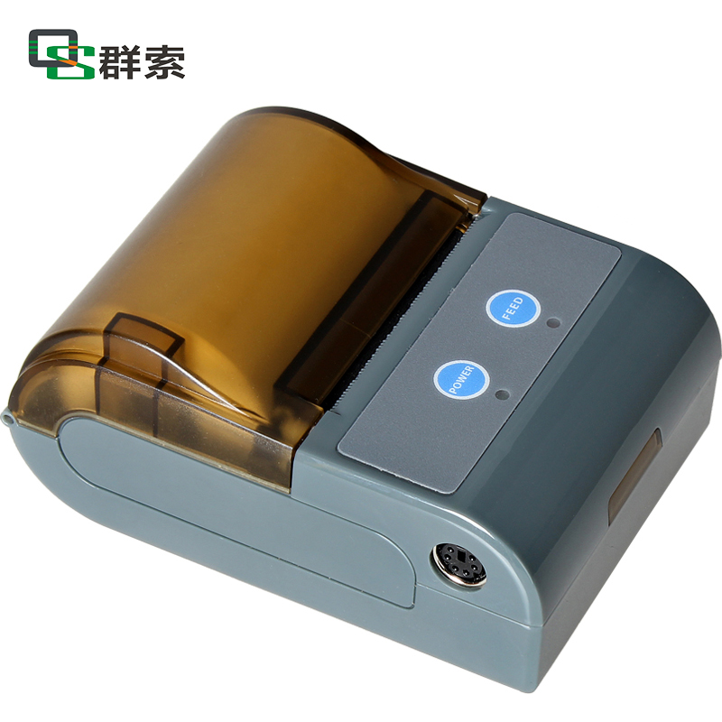 便携式蓝牙热敏标签打印机 RS232串口票据文字条码二维码打印 9V1.5A