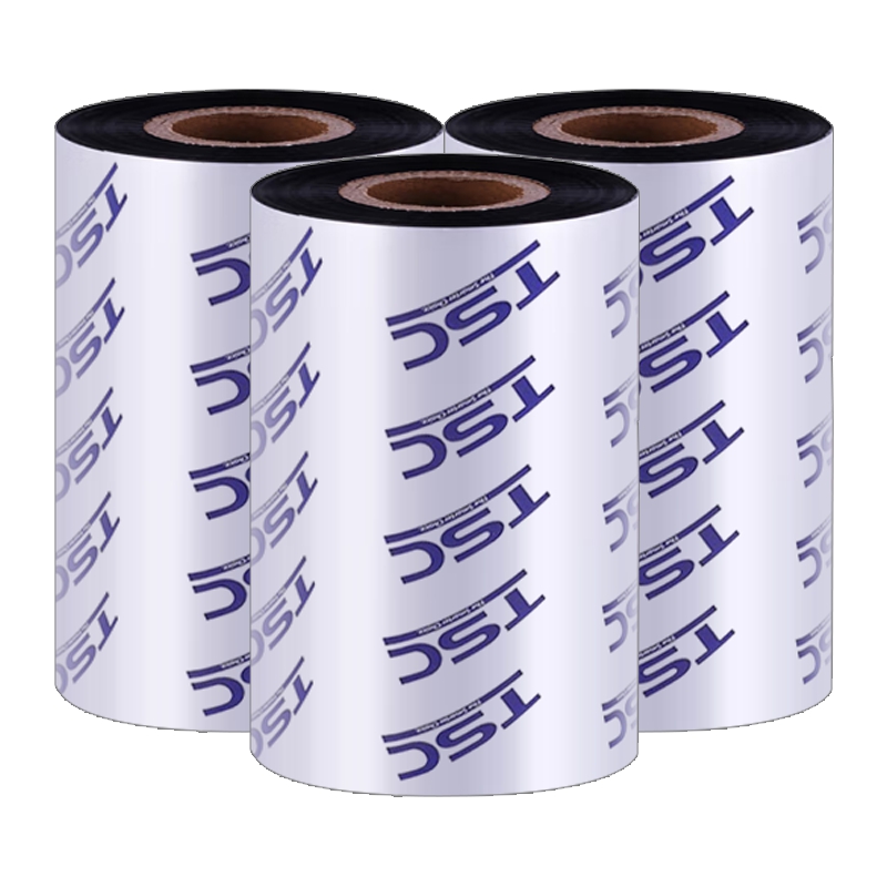 TSC原装色带 条码打印机碳带 热转印蜡基 标签打印机耗材 黑色