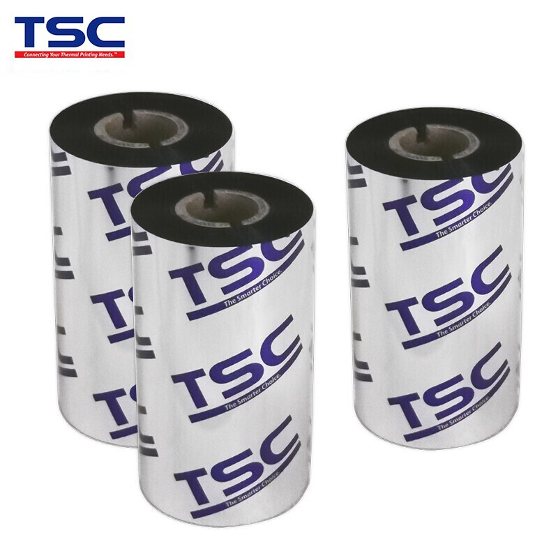 TSC原装色带 条码打印机耗材 热转印标签耐刮碳带 黑色