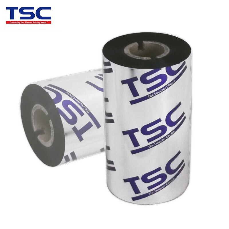 TSC原装色带 条码打印机耗材 热转印标签耐刮碳带 黑色
