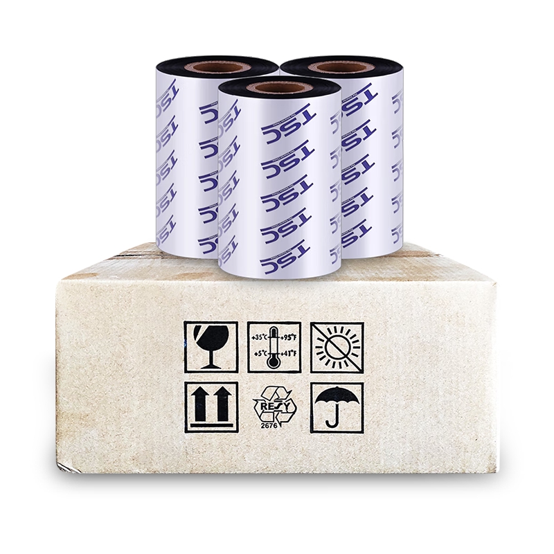 TSC原装色带 条码打印机碳带 热转印蜡基 标签打印机耗材 黑色