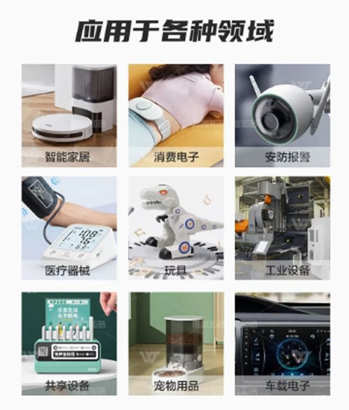 唯创知音WT588F02BP语音芯片 3W大功率报警器喇叭用 可开发定制