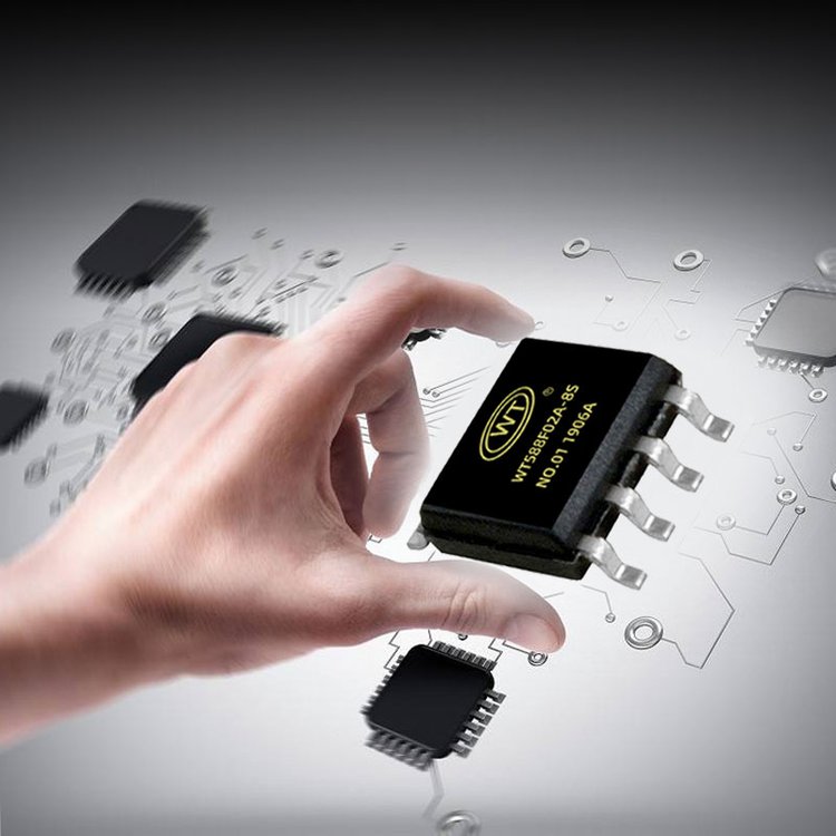 音乐闹钟芯片 报警声音效IC 内置存储播放 WT588F02X-8S SOP-8