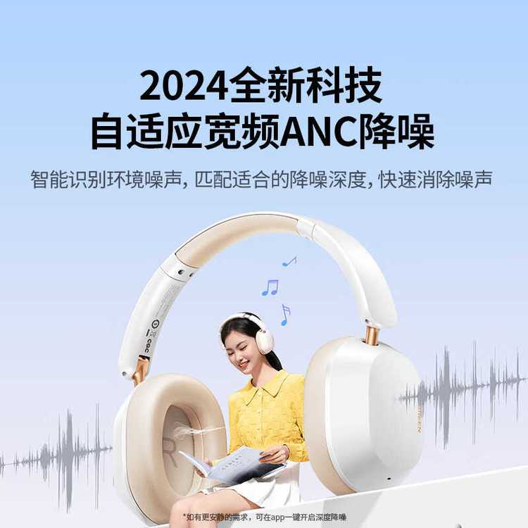绿联 头戴式降噪蓝牙耳机 HP203 雅物实用礼品 金标音质
