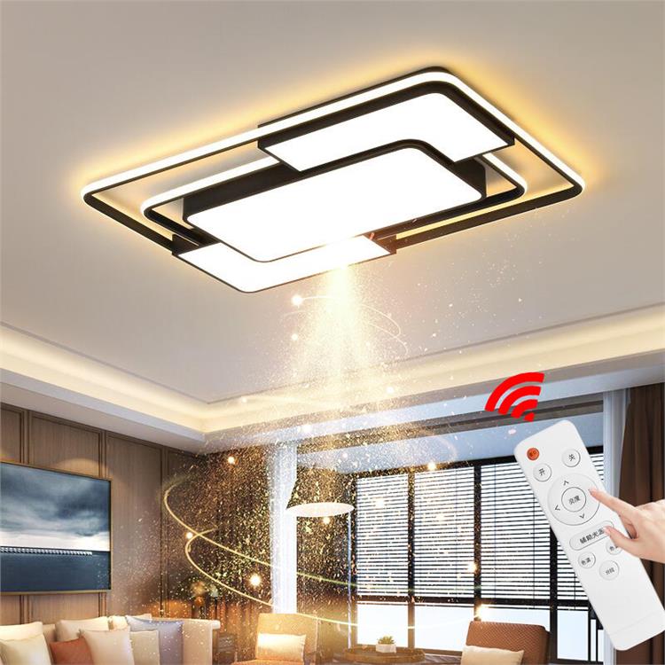 超麦照明客厅灯 led吸顶灯 智能双色调光无主灯 铁艺