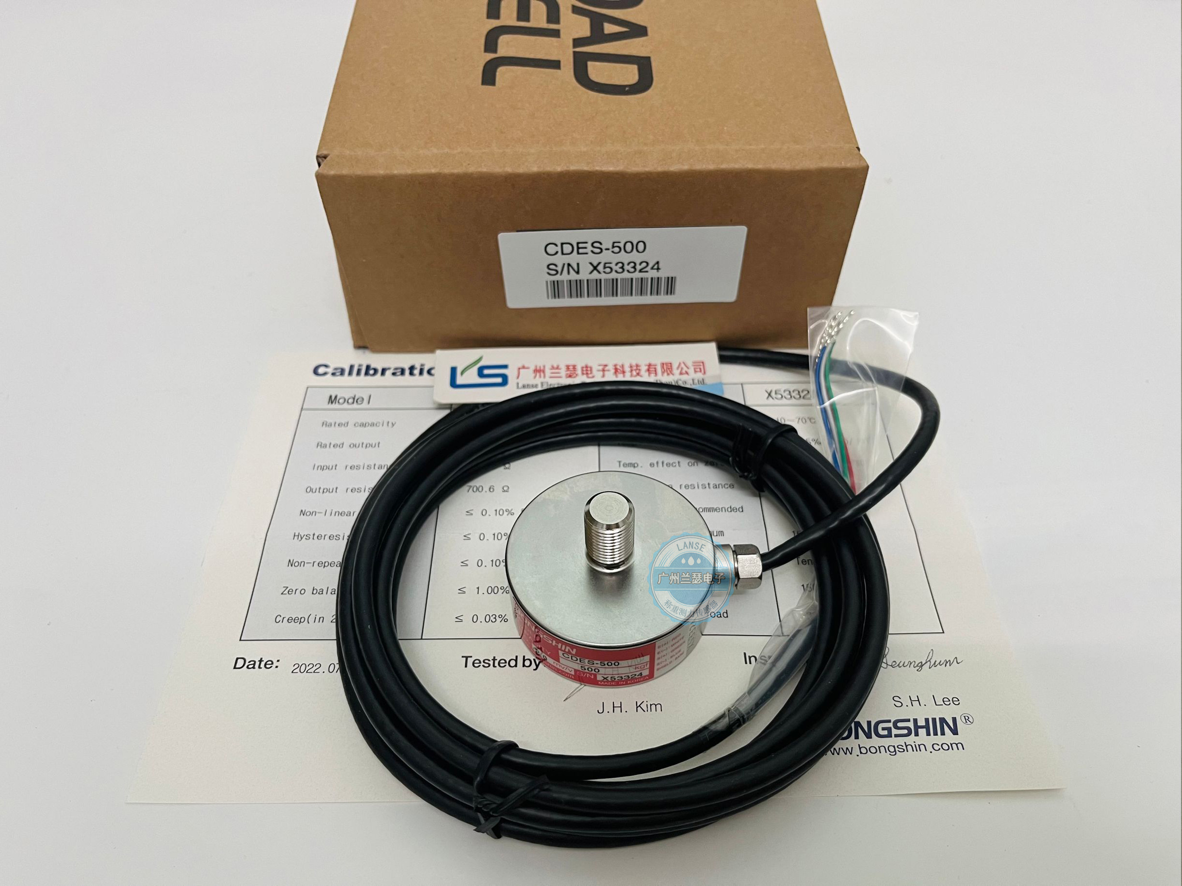 称重传感器CDES-500kg韩国奉信Bongshin CDES量程10kg-2000kg