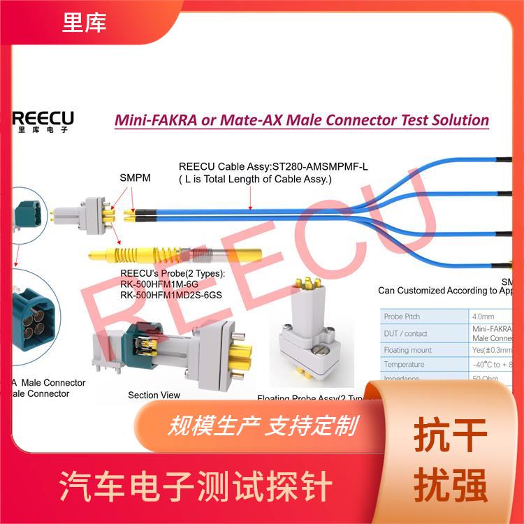 里库电子 Mini-FAKRA插头连接器 高频探针 HFS-802 314 051 英冈替代